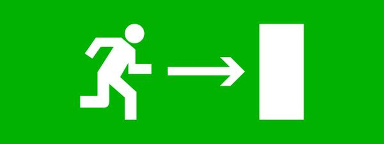 Пиктограмма Направление направо 320х120мм (для EXIT, SAFEWAY-40)
