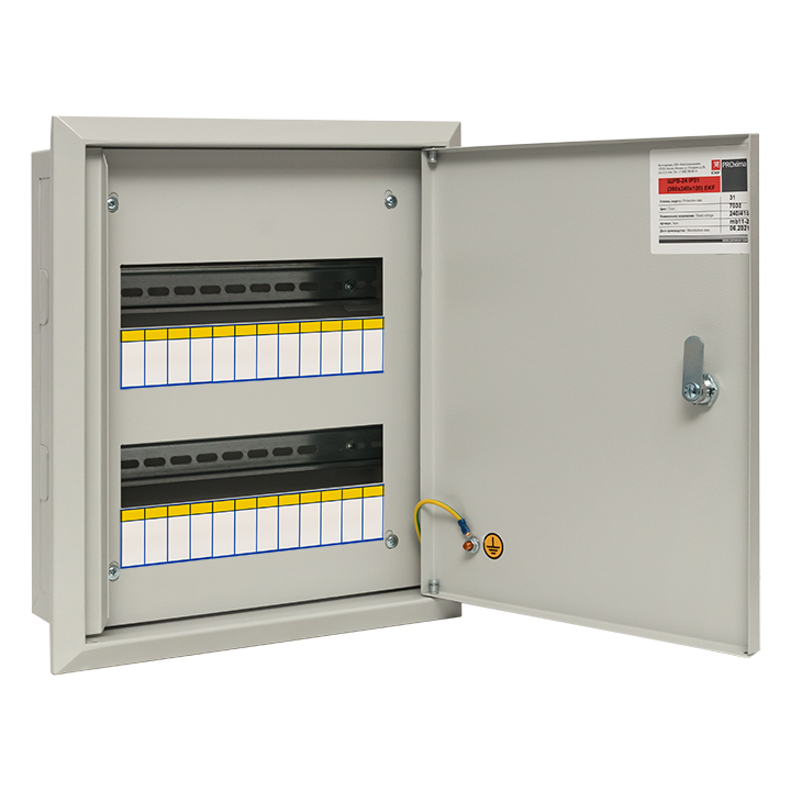 Щит распределительный встраиваемый ЩРв-24з IP31 390х340х120 с замком