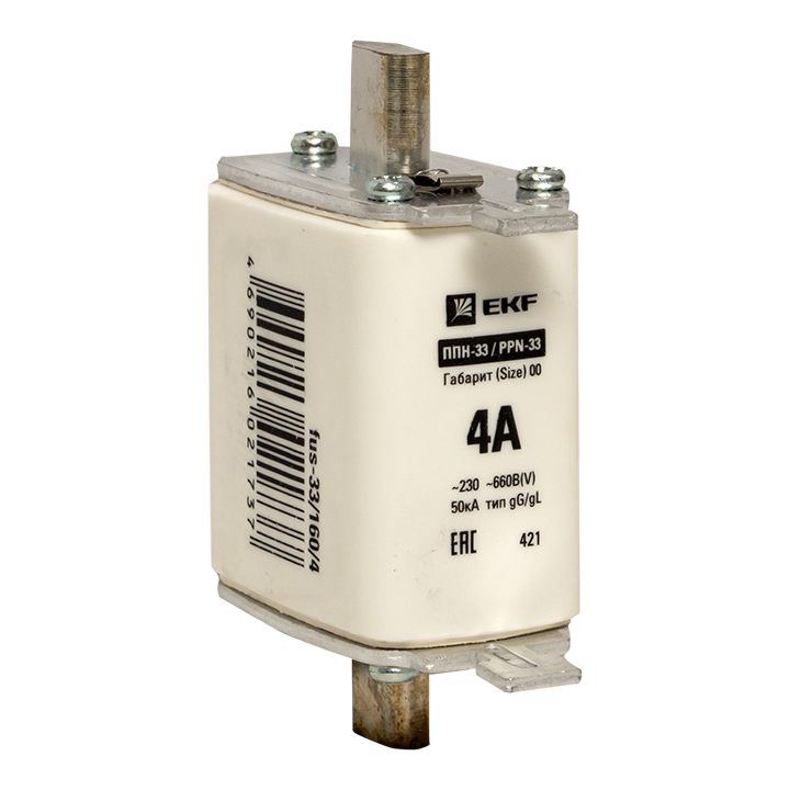 Вставка плавкая ППН-33 160/4А габарит 00