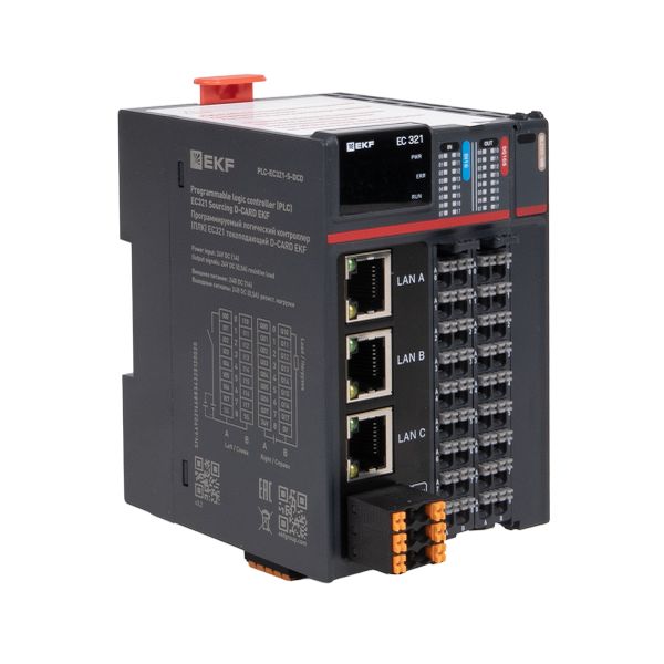 Программируемый логический контроллер (ПЛК) EC321 токоподающий D-CARD