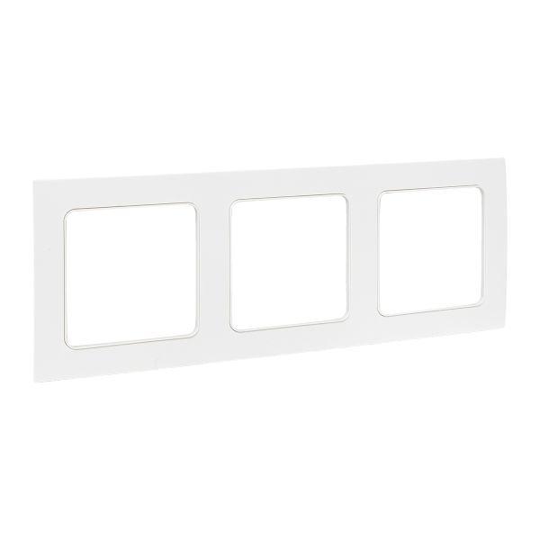 Стокгольм Рамка 3-местная белая