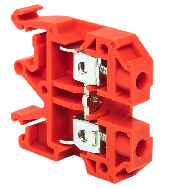 Клемма проходная винтовая JXB 6 мм2 красная EKF