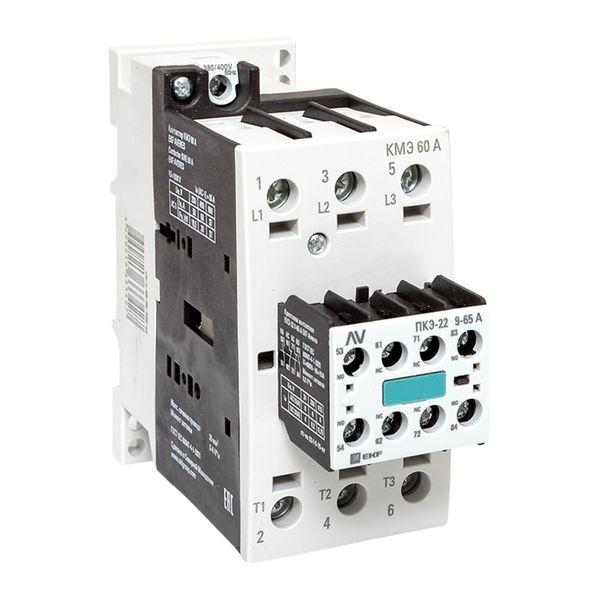 Комплект КМЭ 60А 400В АС с дополнительными контактами 2НО+2НЗ EKF AVERES