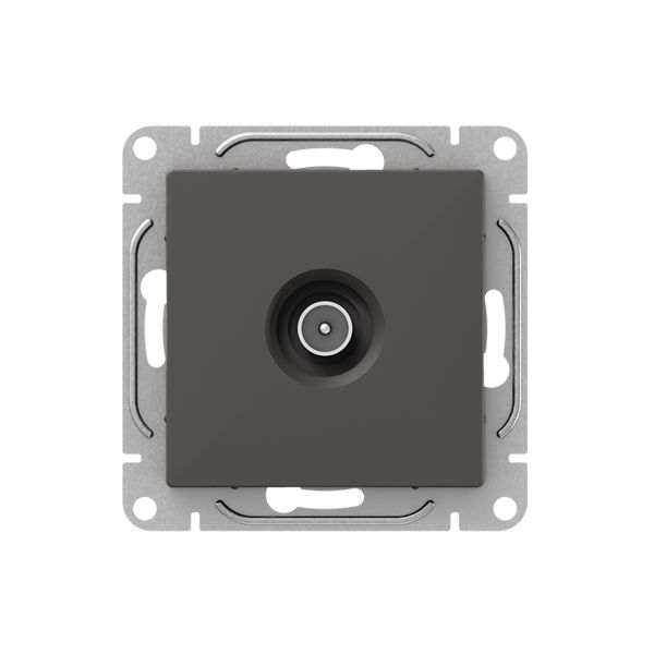 Механизм розетки TV  проходная  мокко Эпика EKF