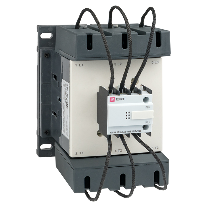 Контактор для конденсатора КМЭК 50квар 400В 2NО+1NC PROxima