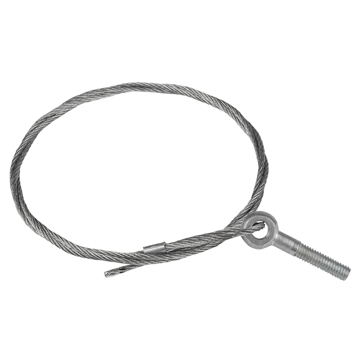 Трос стальной с рым-болтом М6 L=7м (2мм)