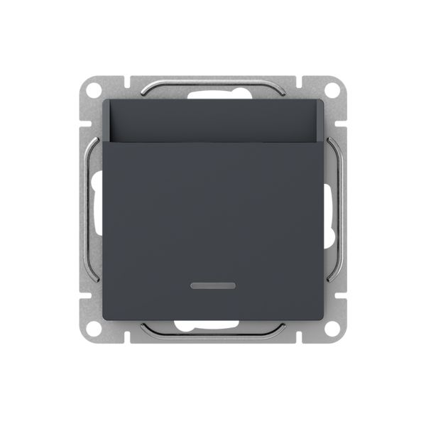 Механизм выключателя. карточный. с подсветкой. графит Эпика EKF