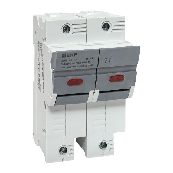 Предохранитель-разъединитель DF 22х58 2Р (тип ПВЦ)