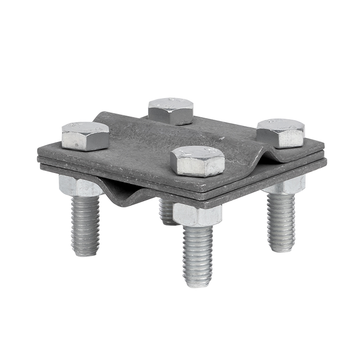 Зажим крестовидный прут-прут 3 пластины 57x57 мм HZ PROxima