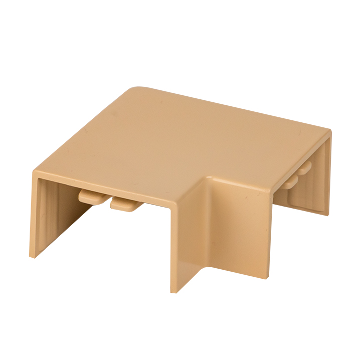 Поворот 90 градусов (25х16) (4 шт) Plast под светлое дерево