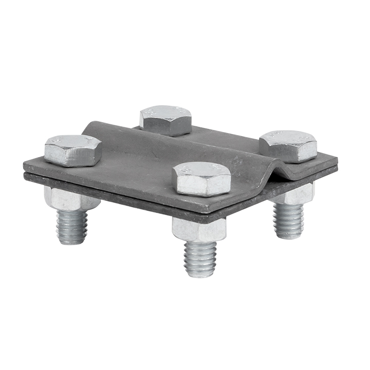 Зажим универсальный полоса 30 - прут 10 пластина 57x57 мм HZ PROxima