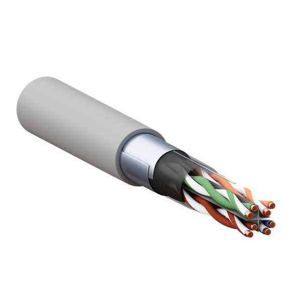 Витая пара TERACOM PRO 6 F/UTP 4 пары solid 23AWG PVC серый 305м