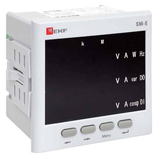 Многофункциональный измерительный прибор SM-Е с реле на панель 96х96 (квадратный вырез)  (без поверки)