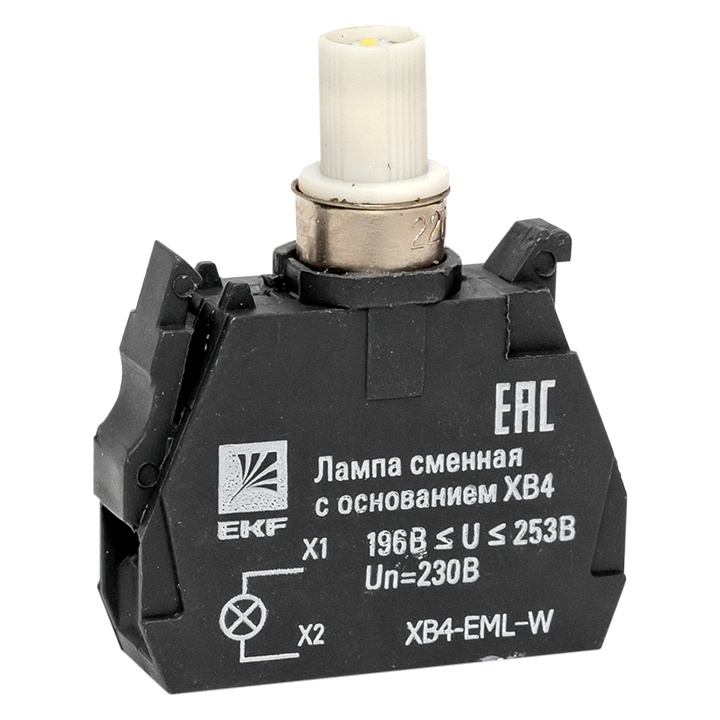 Лампа сменная c основанием XB4 белая 230В PROxima