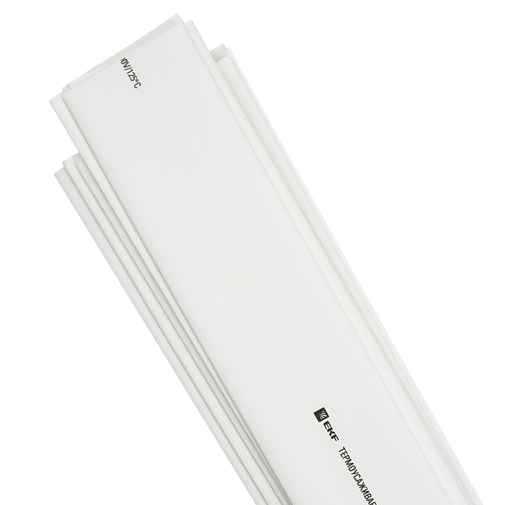 Трубка термоусаживаемая ТУТ нг 30/15 белая в отрезках по 1м PROxima