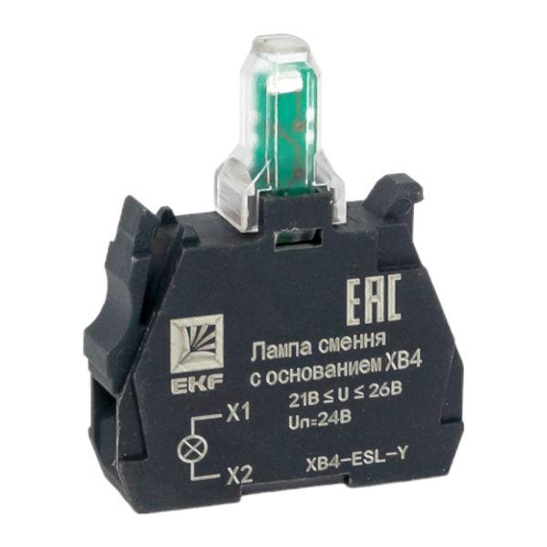 Лампа сменная c основанием XB4 желтая 24В PROxima