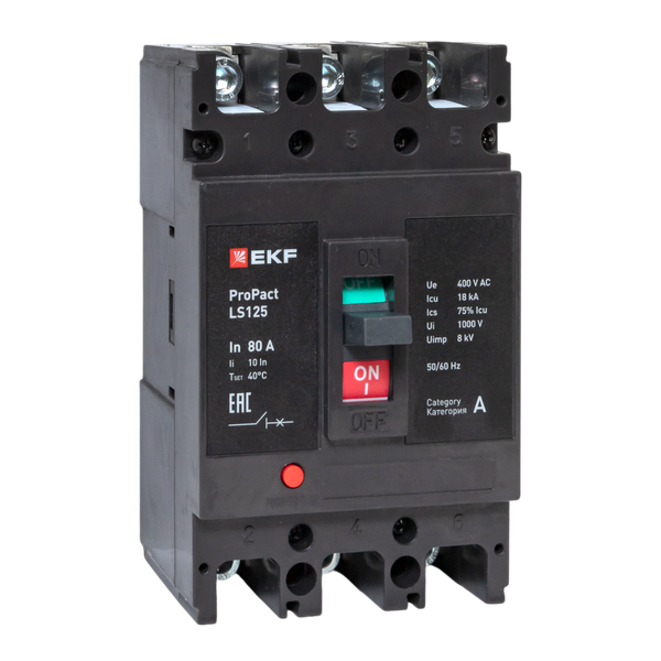LS125 18кА 3P 80А ProPact EKF