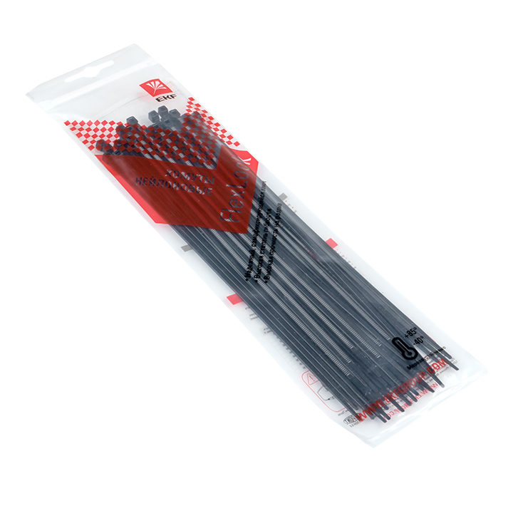 Хомут P6.6 стандартный черный 2.5x200 (50шт) FlexLock PROxima