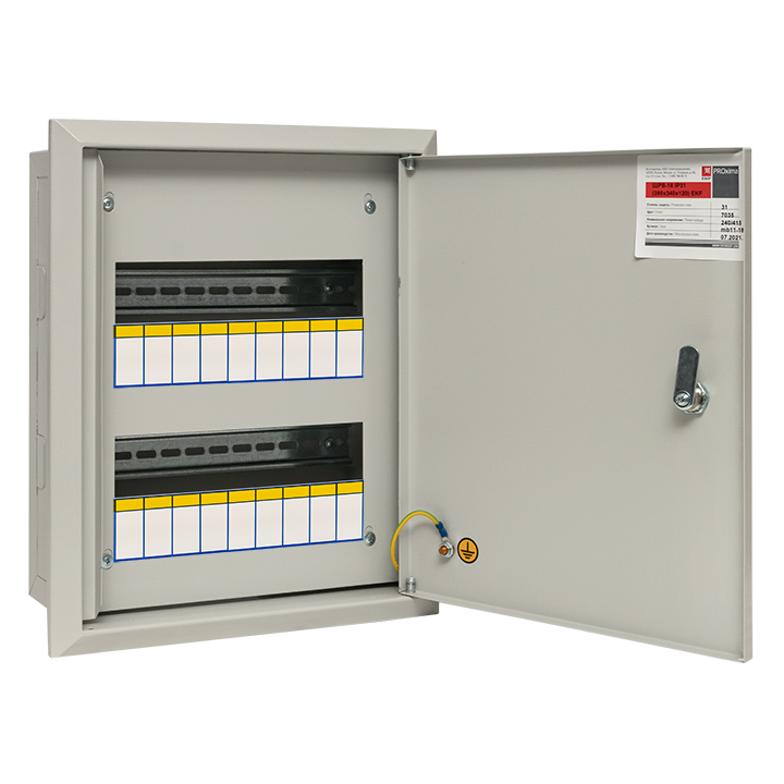 Щит распределительный встраиваемый ЩРв-18з IP31 390х340х120 с замком