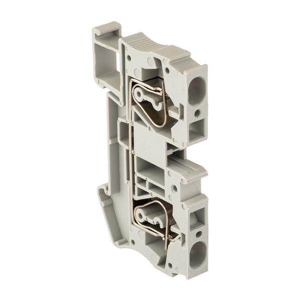 Клемма проходная пружинная ST 6 мм2 серая EKF