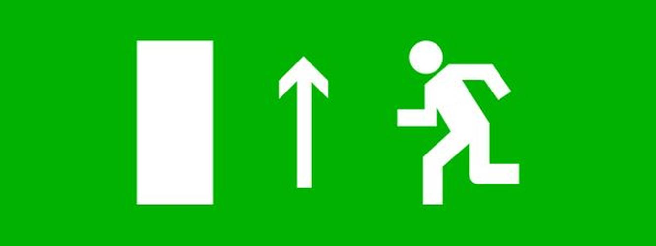 "Пиктограмма ""Направление прямо"" 320х120мм (для EXIT, SAFEWAY-40) EKF"