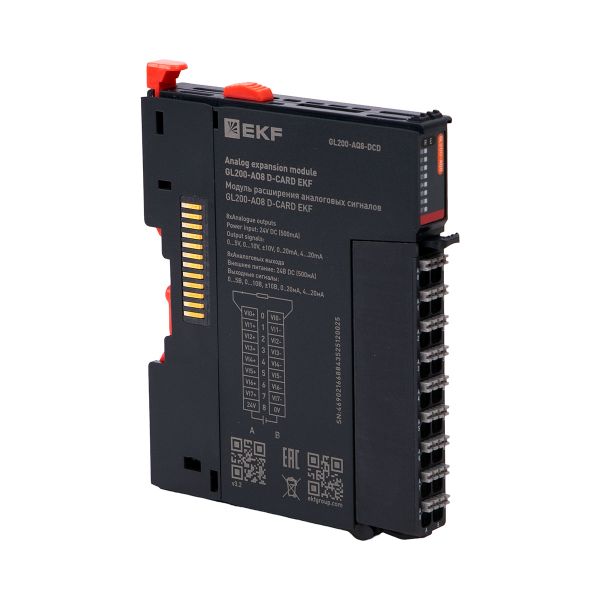Модуль расширения аналоговых сигналов GL200-AO8 D-CARD