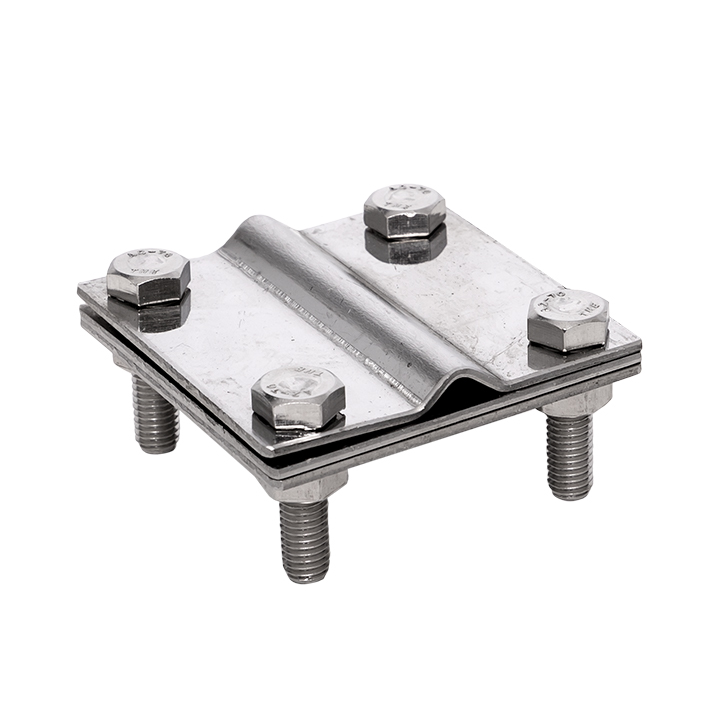 Зажим полоса 40 - прут 10 3 пластины 70x70мм Ni PROxima