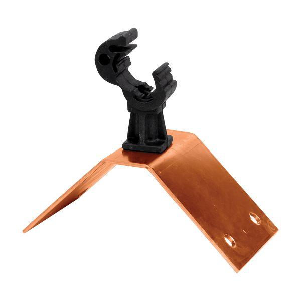 Держатель кровельный на конек с пластиковым фиксатором, Cu PROxima