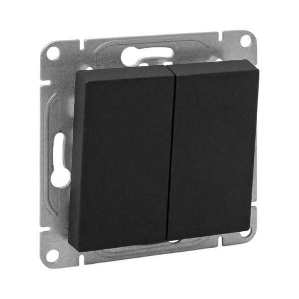 Эпика Механизм выключателя 2кл. перекрестный черный EKF