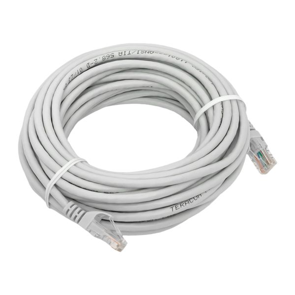 Патч-корд TERACOM PRO Cat.5E неэкранированный UTP оболочка PVC серый (10.0м)