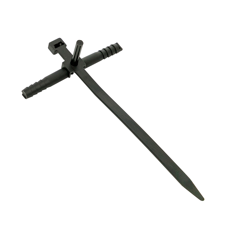 Хомут дюбельный 7х150 черный (50шт) PROxima