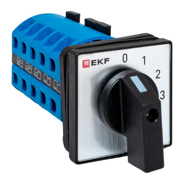 Переключатель кулачковый ПК-1-102 25А 2P 0-1-2-3 IP65 EKF