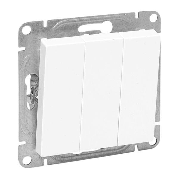 Эпика Механизм выключателя 3кл. белый EKF