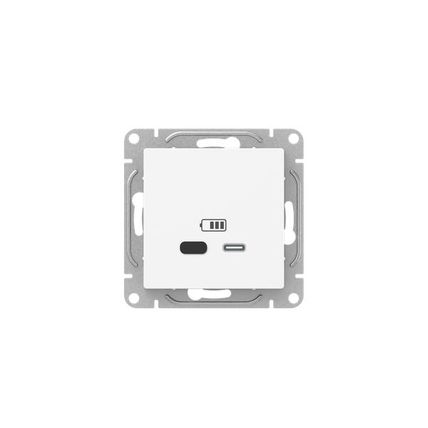 Эпика Механизм розетки USB-С быстрая белый EKF