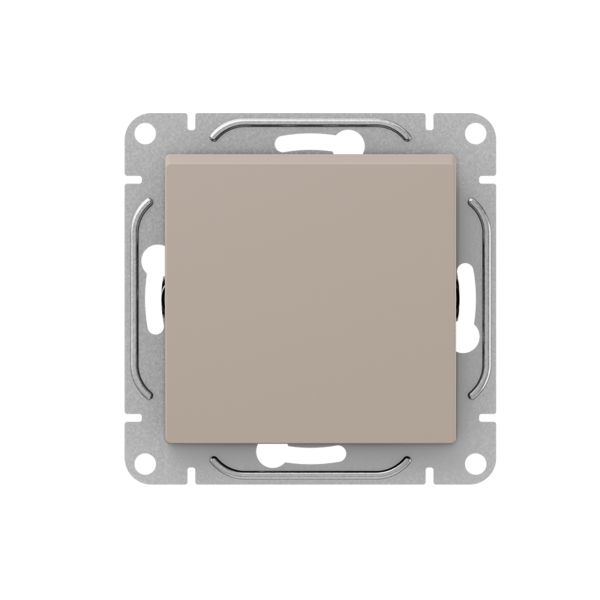 Механизм выключателя. одноклавишный. проходной. кремовый Эпика EKF