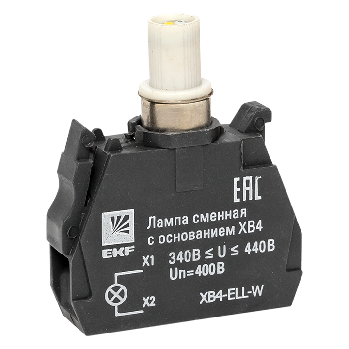 Лампа сменная c основанием XB4 белая 400В PROxima