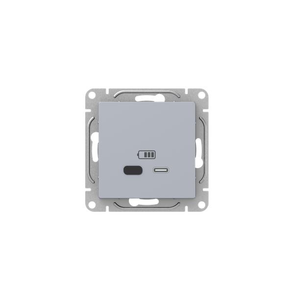 Эпика Механизм розетки USB-С быстрая алюминий EKF