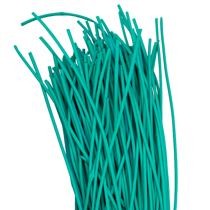 Трубка термоусаживаемая ТУТ нг 2/1 зеленая в отрезках по 1м PROxima