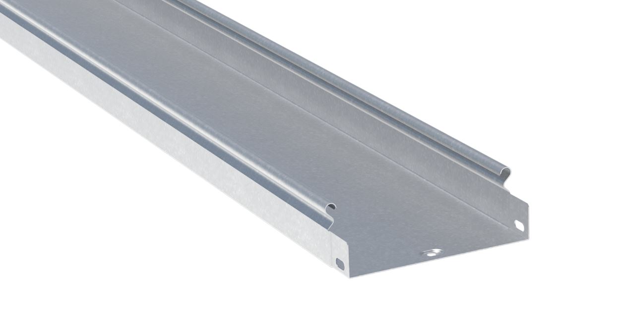 Лоток неперфорированный металлический 35х200х3000-0.8 мм (12м)