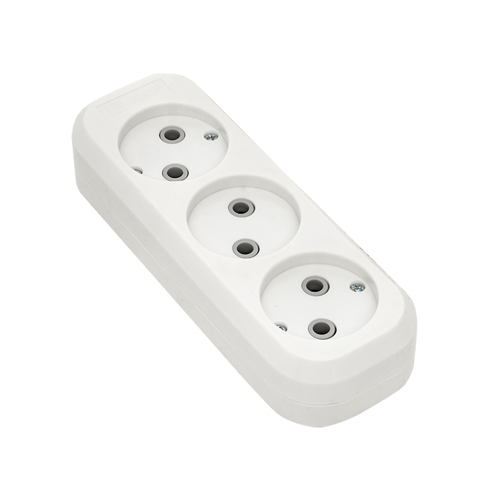 Колодка 3 гнезда без заземления 10 А Эксперт