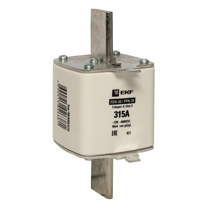 Вставка плавкая ППН-39 630/315А габарит 3