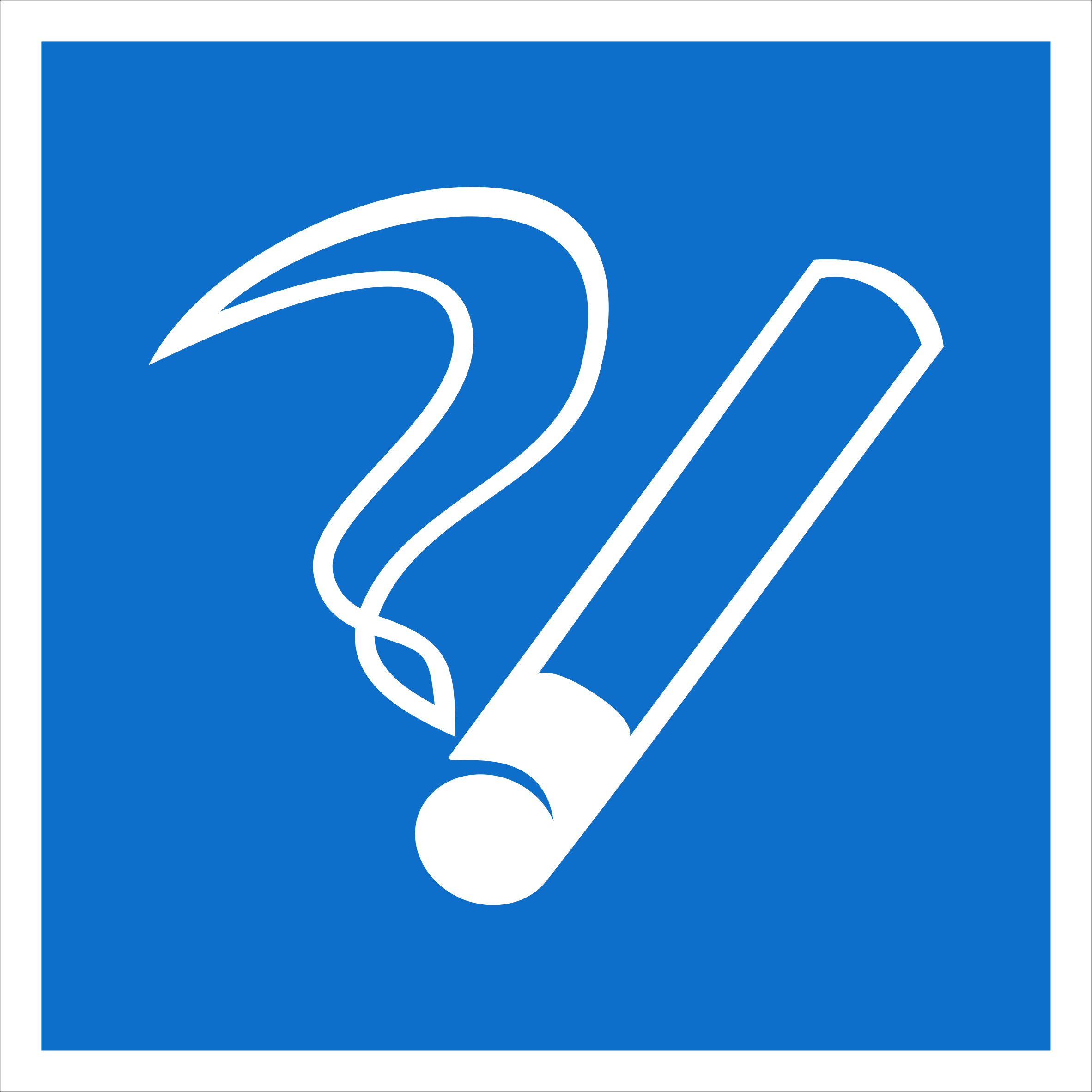 Наклейка ''Место курения'' D03 (200х200мм)