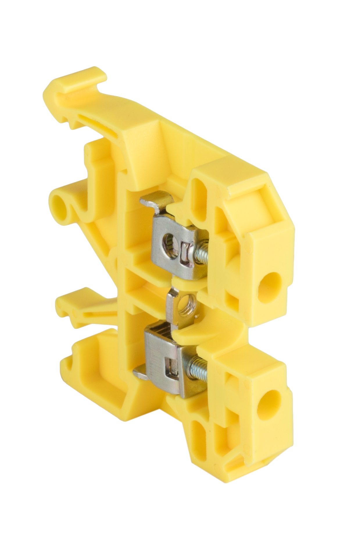 Клемма проходная винтовая JXB 2.5 мм2 желтая EKF