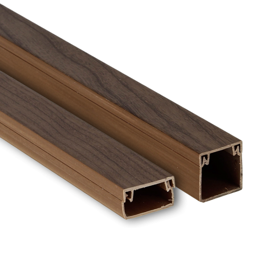 Канал кабельный 12х12 (тём. дерево) -Plast