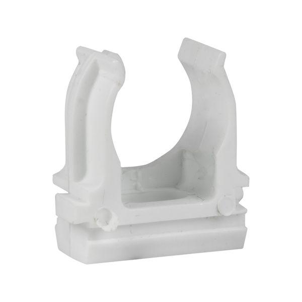 Крепеж-клипса для труб белая d16мм