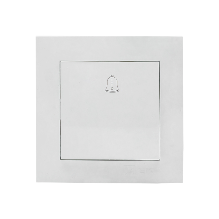 Валенсия кнопка звонка 10А белая