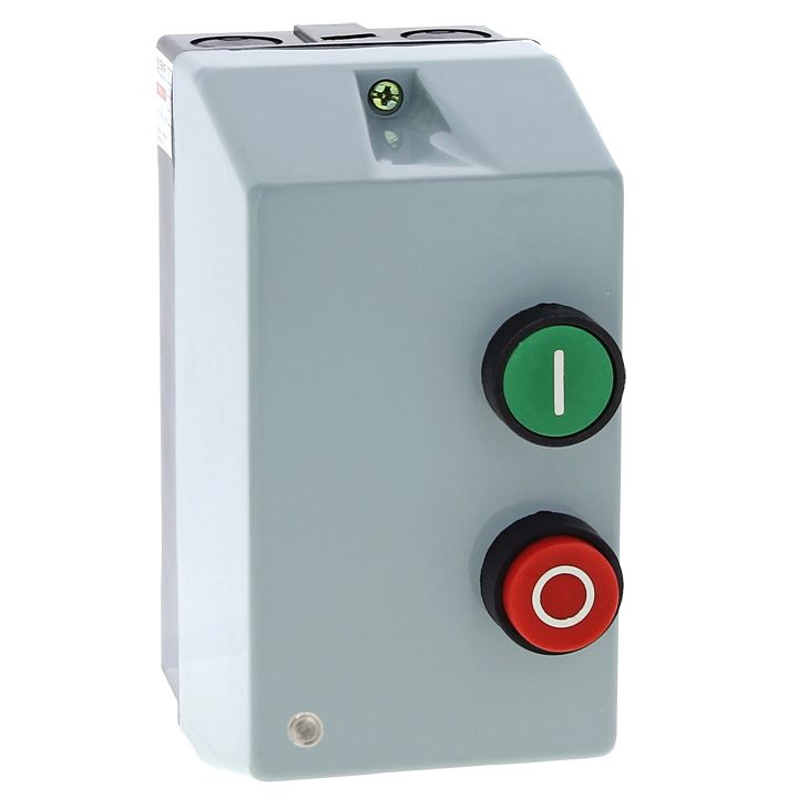 Пускатель магнитный ПМЛ-1230-12А-400В с тепловым реле 9-13А в корпусе IP65, с кнопками Пуск/Стоп, с индикацией