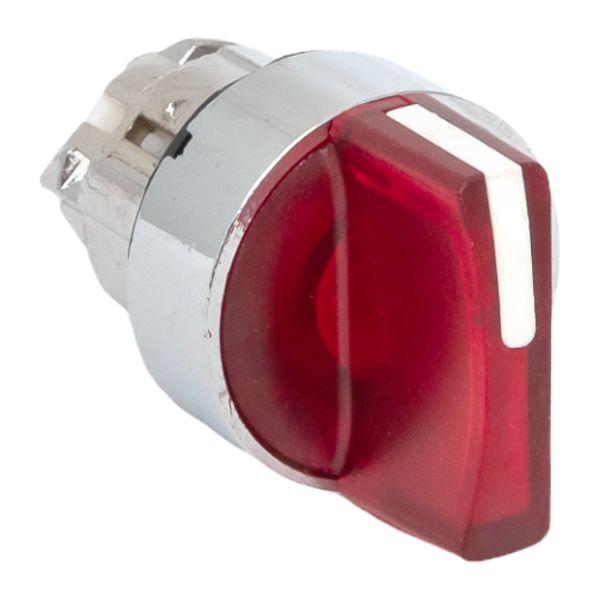 Механизм переключателя исполнительный XB4 красный на 2 положения возвратный без фиксации с подсветкой с короткой ручкой PROxima