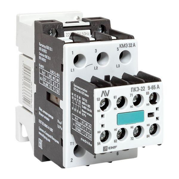 Комплект КМЭ 32А 230В АС с дополнительными контактами 2НО+2НЗ EKF AVERES
