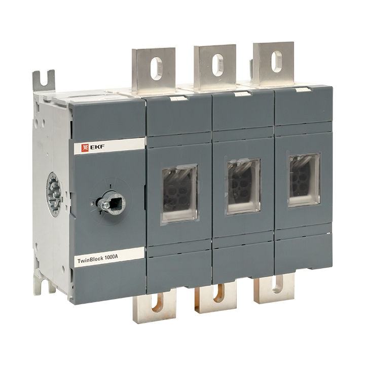 Рубильник 1000A 3P без рукоятки управления Twin block